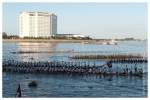 Boats taking part in the Phnom Penh Water Festival 2016