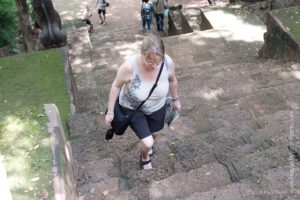 Phnom Banan 358 steps to the top!