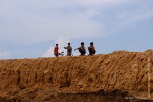 Children, Floating village at Kampong Phluk, Cambodia