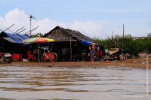 A shack, Floating village at Kampong Phluk, Cambodia