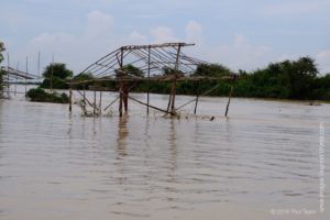 On the way to the Floating village at Kampong Phluk, Cambodia 