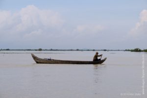 On the way to the Floating village at Kampong Phluk, Cambodia 