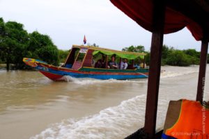 On the way to the Floating village at Kampong Phluk, Cambodia 