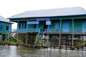 On the way to the Floating village at Kampong Phluk, Cambodia 