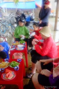 A local snack before going for a boat trip