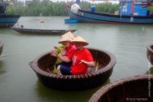 Local boats for a ride through the Mangroves 