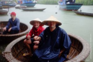 Local boats for a ride through the Mangroves 