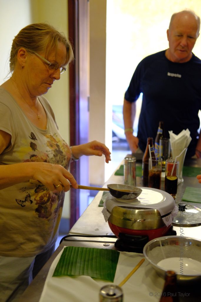 Cheryl making Oodles of Noodles