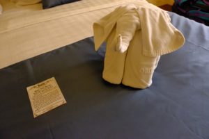 Elephants on the bed