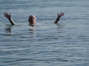 The water is warm