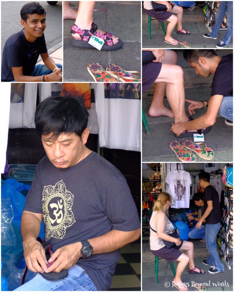 Shoe shopping Kosan Road, Bangkok