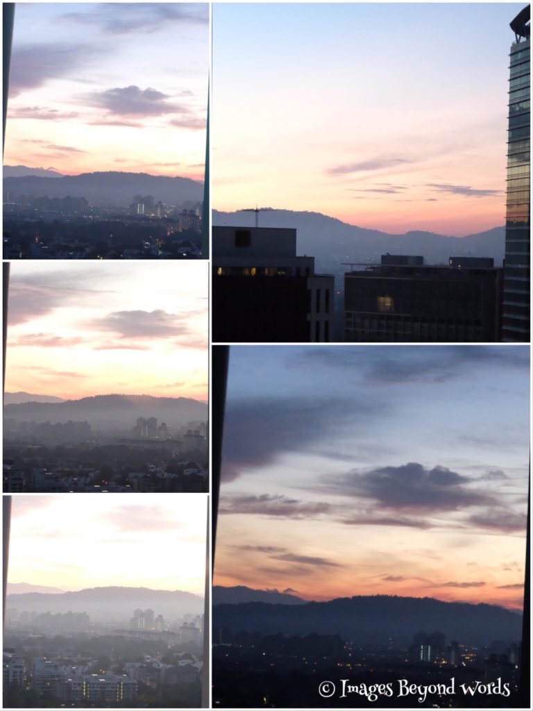 Sunrise from our Apartment in Kuala Lumpur 
