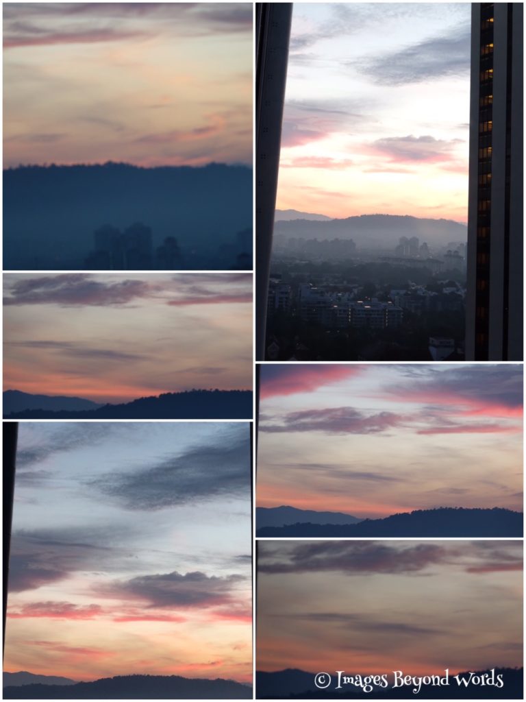 Sunrise from our Apartment in Kuala Lumpur 