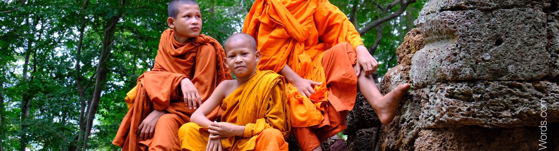 Young Monks, Phnom Banan, Battambang
