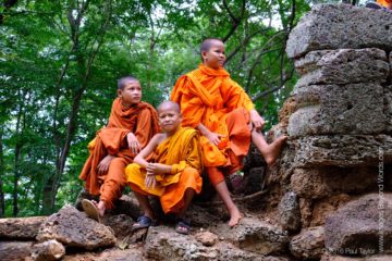 Young Monks, Phnom Banan, Battambang